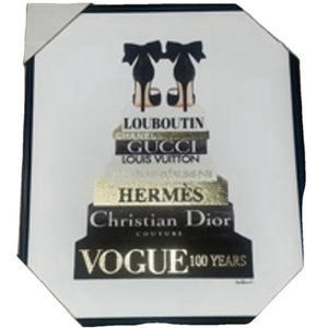 Fashion Books & Heels Art Canvas